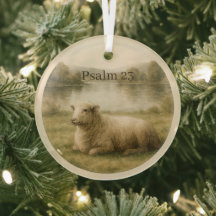 Psalm 23 Waterverf Schapen Vreedzaam Kerstmis Gelo