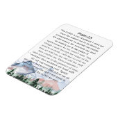 Psalm 23 Waterverf Witte Bergen Magneet (Linkerzijde)