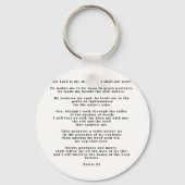 Psalm 23 wit sleutelhanger (Voorkant)
