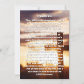 Psalm 23 Zon Kruis Viering van het Leven Funeral  Kaart (Voorkant)