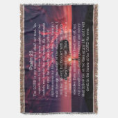 Psalm 23 - Zonnebomen Deken (Voorkant Verticaal)