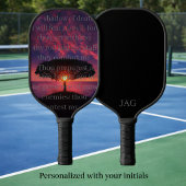 Psalm 23 Zonsondergang Boom Christelijk Pickleball Paddle