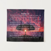 Psalm 23 Zonsondergang Boom Wandkleed (Voorkant (horizontaal))