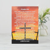 Psalm 23 Zonsondergang Kruis Viering van het Leven Kaart (Staand voorkant)