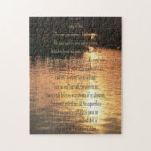 Psalm 23, Zonsondergang op Stille Wateren 252-deli Legpuzzel (Verticaal)