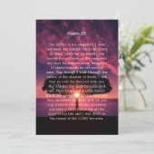 Psalm 23 Zonsondergang Viering van het leven Begra Kaart (Staand voorkant)