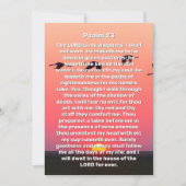 Psalm 23 Zonsondergang Vogels Viering Van Het Leve Kaart (Voorkant)
