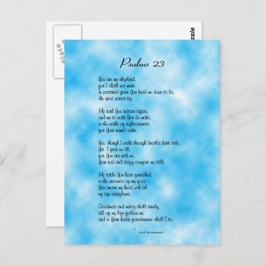 Psalm 23e Briefkaart (Voorkant / Achterkant)