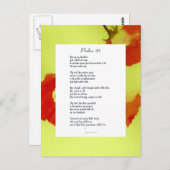 Psalm 23rd Poem-Briefkaart Briefkaart (Voorkant / Achterkant)