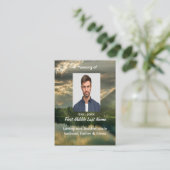 Psalm 23Scripture Memorial Keepsake  Visitekaartje (Staand voorkant)