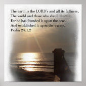 psalm 24:1 poster (Voorkant)