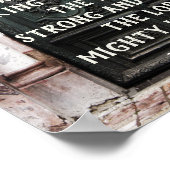 Psalm 24:7-8 Haal je hoofd omhoog, bijbel Poster (Hoek)