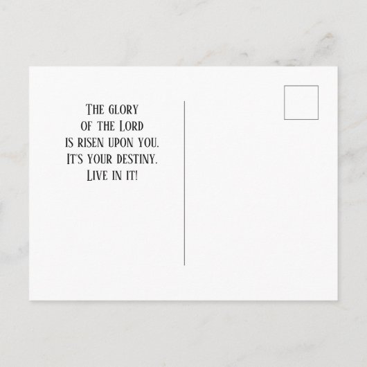 Psalm 24:7-8 Hef uw hoofden op, gij poorten Briefkaart (Achterkant)