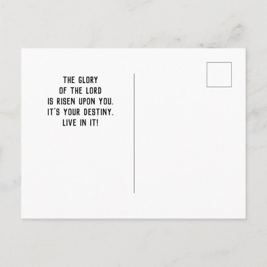 Psalm 24:7-8 Koning der heerlijkheid, Bijbelvers Briefkaart (Achterkant)