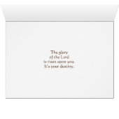 Psalm 24:7-8 Koning van Glory, Bijbelse Verse Kaar (Binenzijde Horizontaal (Onderkant))