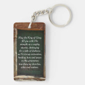 Psalm 24:7-8 Lift up your heads, you gates, Bijbel Sleutelhanger (achterkant)