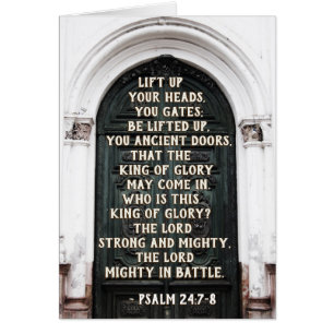 Psalm 24:7 Haal je hoofd omhoog, je krijgt Kaart