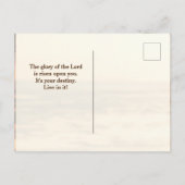 Psalm 24:7 King of Glory, Bijbelse Verse Briefkaart (Achterkant)