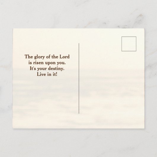 Psalm 24:7 King of Glory, Bijbelse Verse Briefkaart (Achterkant)