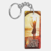 Psalm 24:7 King of Glory, Bijbelse Verse Sleutelhanger (Voorkant Links)