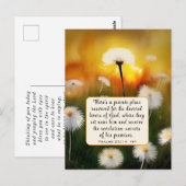 Psalm 25 14 Liefhebbers van Gods Bijbelvers Christ Briefkaart (Voorkant / Achterkant)