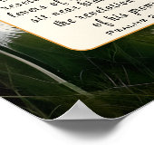 Psalm 25 14 Liefhebbers van Gods Bijbelvers Christ Poster (Hoek)