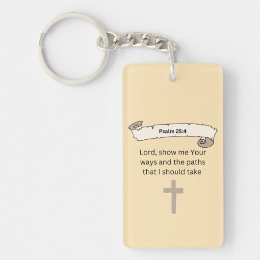 Psalm 25:4 Acryl Sleutelhanger (Voorkant)