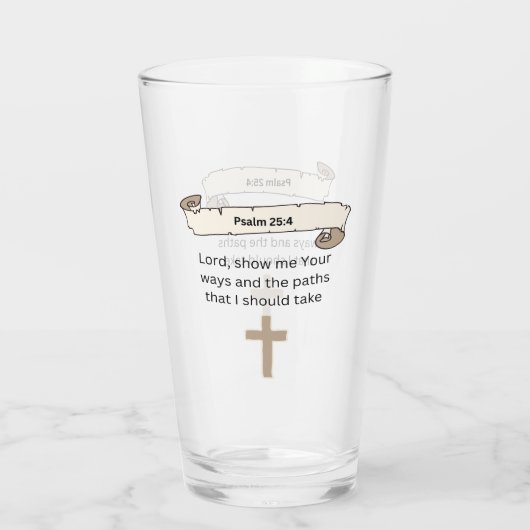 Psalm 25:4 glas (Achterkant)
