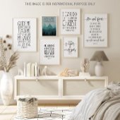 Psalm 25:5, Gids me in Uw Waarheid en leer me Poster