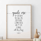 Psalm 25:5, Gids me in Uw Waarheid en leer me Poster