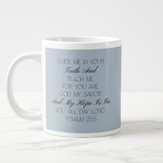 Psalm 25:5 Hope Bible Verse Mug Grote Koffiekop (Links)