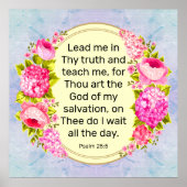 psalm 25:5 poster (Voorkant)