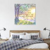 Psalm 25:9 Canvas afdrukken (Insitu (Slaapkamer))