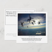 Psalm 27-13-14 COURAGE SCRIPIX-kaart Kaart (Voorkant / Achterkant)