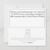 Psalm 27-13-14 COURAGE SCRIPIX-kaart Kaart (Achterkant)