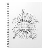 psalm 27:14 Bijbelverse Notitieboek (Voorkant)