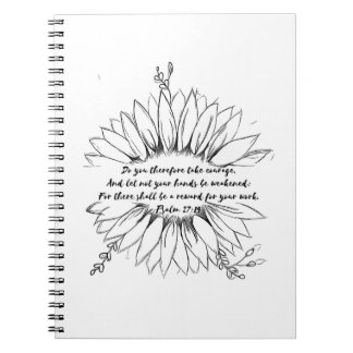 psalm 27:14 Bijbelverse Notitieboek