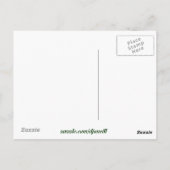 Psalm 27:14 en gekruiste kat briefkaart (Achterkant)