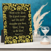 Psalm 27:14 Plaque Fotoplaat (Zijkant)