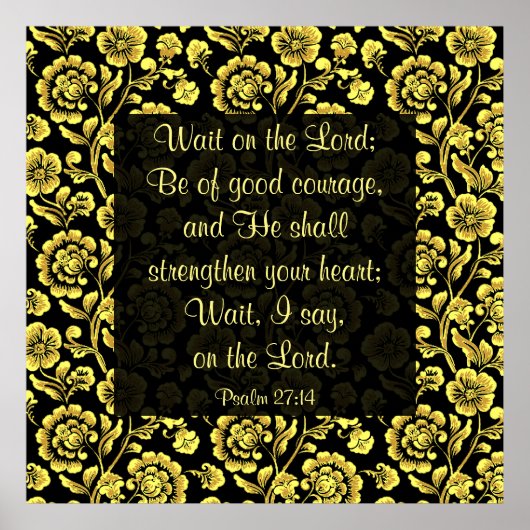 Psalm 27:14 Poster (Voorkant)