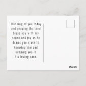 Psalm 27:14 Wacht op de Heer Bijbel Verse Oceaan Briefkaart (Achterkant)