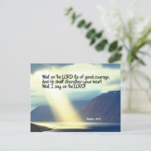 Psalm 27:14 Wacht op de Heer Bijbel Verse Oceaan