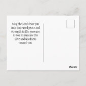 Psalm 27:14 Wacht op de Heer Bijbel Verse Oceaan Briefkaart (Achterkant)