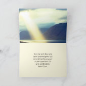 Psalm 27:14 Wacht op de Heer Bijbel Verse Oceaan Kaart (Binnen)