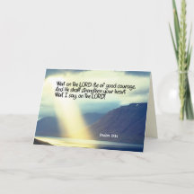 Psalm 27:14 Wacht op de Heer Bijbel Verse Oceaan