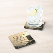 Psalm 27:14 Wacht op de Heer, Bijbelverse Bier Onderzetter (Rechterzijde)