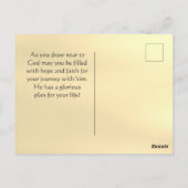 Psalm 27:14 Wacht op de Heer, Bijbelverse Briefkaart (Achterkant)