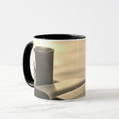 Psalm 27:14 Wacht op de Heer, Bijbelverse Mok (Voorkant links)