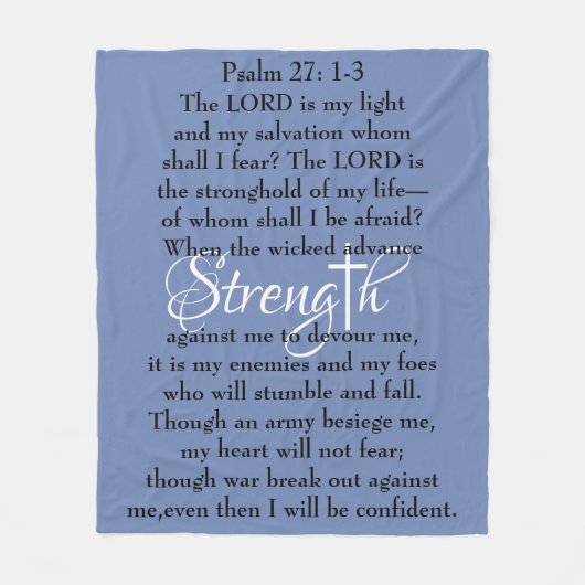 Psalm 27:1-3 deken (Voorkant)