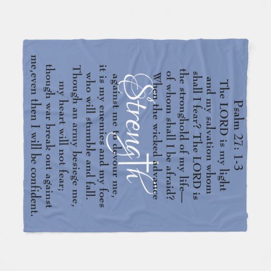 Psalm 27:1-3 deken (Voorkant (Horizontaal))